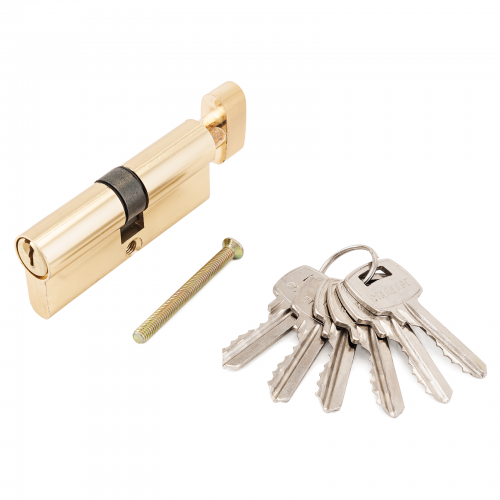 Цилиндровый механизм СТАНДАРТ для замков 103/50В,132/50В кл/верт  GP латунь 70мм