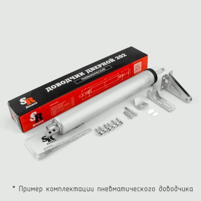 Доводчик дверной ISPARUS 202 (до 35кг) серебро