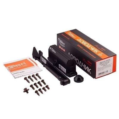 Доводчик Нора-М №2S (до 50кг) черный морозостойкий