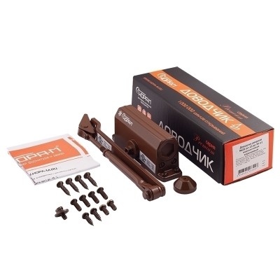 Доводчик Нора-М №2S (до 50кг) коричневый морозостойкий