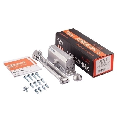 Доводчик Нора-М №2S (до 50кг) серебро моростойкий