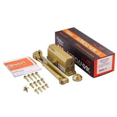 Доводчик НОРА-М №2s F (до 50кг) (золото) морозостойкий