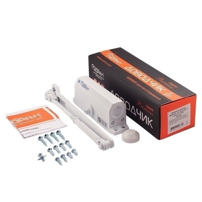 Доводчик Нора-М №3S большой (до 80кг) белый морозостойкий