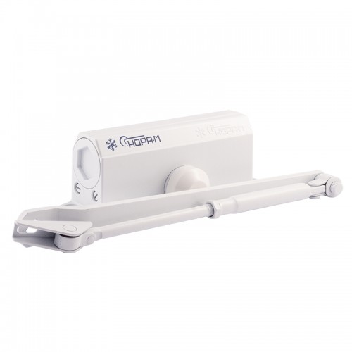 Доводчик НОРА-М №3s F (до 80кг) (белый) морозостойкий