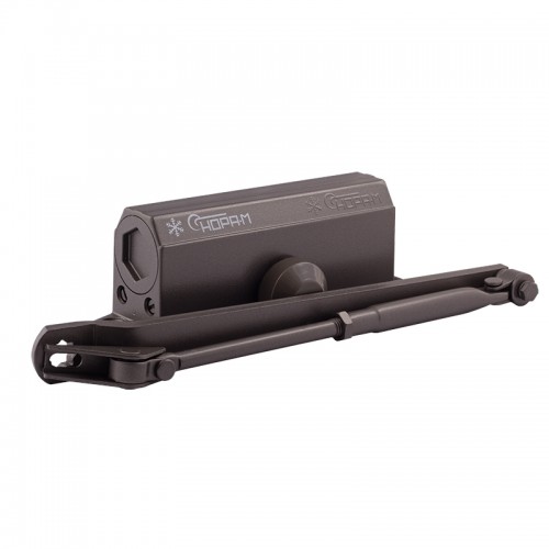 Доводчик НОРА-М №3s F (до 80кг) (графит) морозостойкий