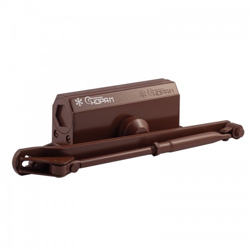 Доводчик НОРА-М №3s F (до 80кг) (коричневый) морозостойкий