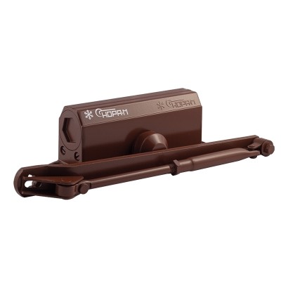 Доводчик НОРА-М №3s F (до 80кг) (коричневый) морозостойкий