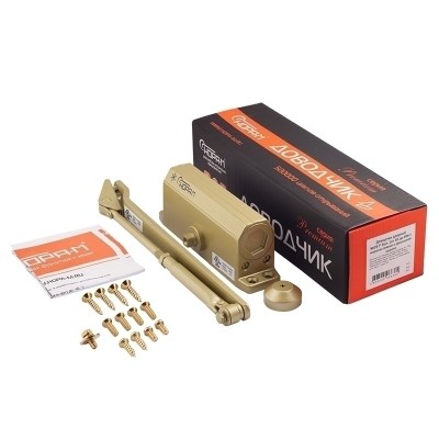 Доводчик НОРА-М №3s F (до 80кг) (золото) морозостойкий