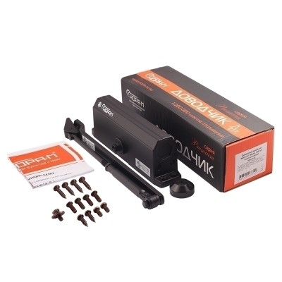 Доводчик Нора-М №4S (до 120 кг) черный морозостойкий