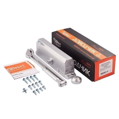 Доводчик Нора-М №5S (до 160 кг) серый 