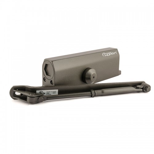 Доводчик НОРА-М 740 DA с задержкой закрывания (от 60 до 110кг) (графит/бронза) морозостойкий