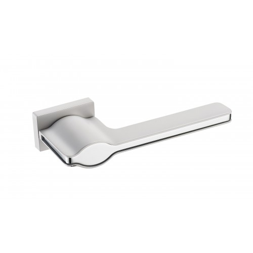 Дверная ручка Fantom "Патти" матовый белый/хром блестящий FM 109-60 MWH/CP 