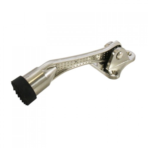 Фиксатор дверной Аллюр КН-130 SN мат.никель"козья ножка"распродажа