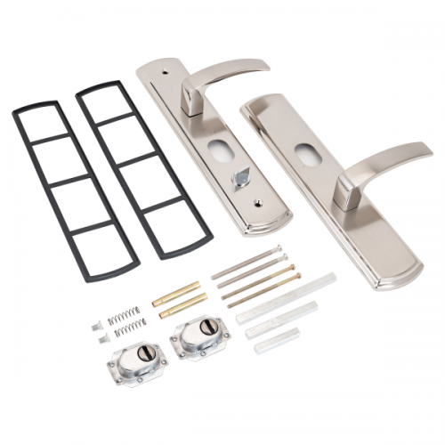 Комплект ручек АЛЛЮР РН-А300 Y нерж.планка двухстор.универ. для кит. металл. дверей (12)