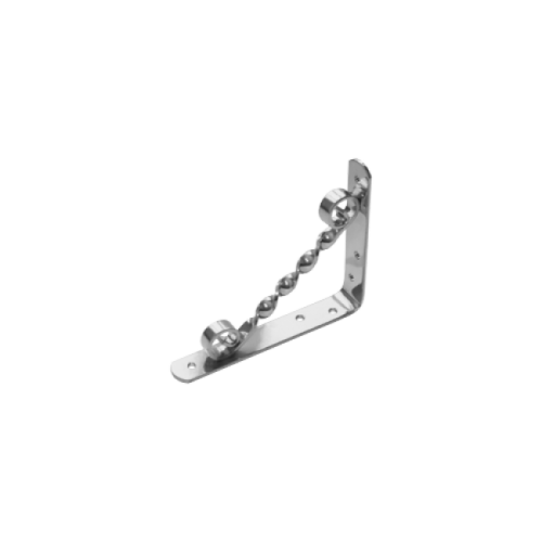 Кронштейн фигурный Домарт 150*125 (хром)