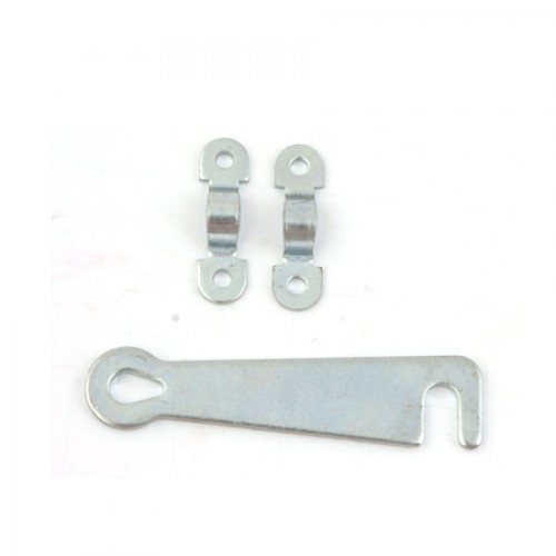 Крючок дверной УФ (никель блестящий) (распродажа)