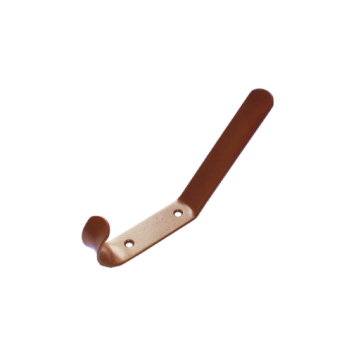 Крючок-вешалка 2-х рож Домарт (коричневый металлик)