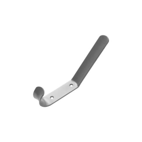 Крючок-вешалка 2-х рож Домарт (серый металлик)