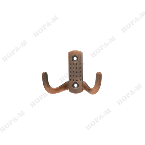 Крючок-вешалка Нора-М №11 2-х рож. (ст.медь)
