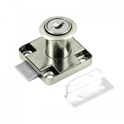 Мебельный замок НОРА-М 6406 (никель)