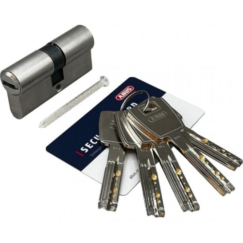 Механизм цилиндровый ABUS X6410 ключ/ключ 35-50 (85 мм) NI (5 key)