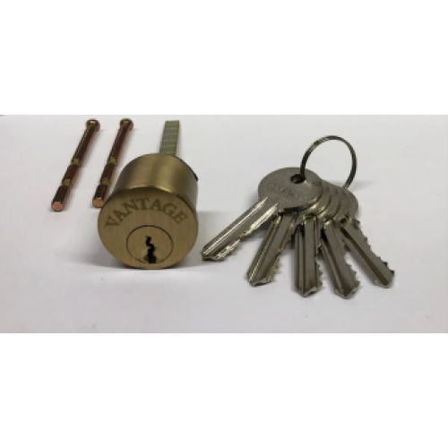 Механизм цилиндровый для эл.мех.замка Vantage VE001 SB 5 ключей (мат.золото)