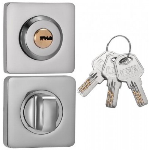 Накладки ключ-фиксатор "Vantage" BK02CP-K  Хром												