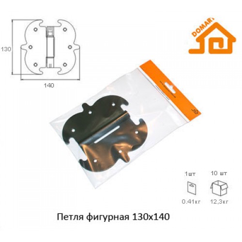 Петля фигурная Домарт 130*140 (черный)