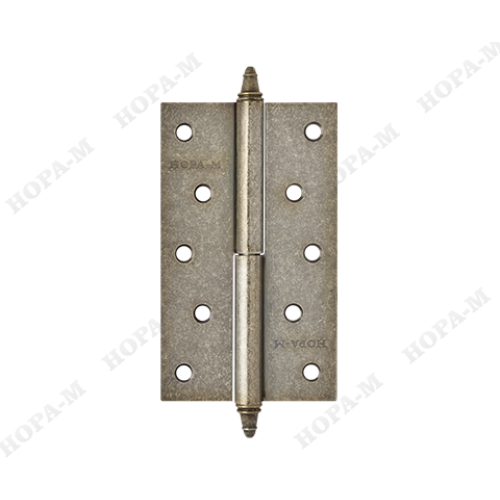 Петля сталь  610-4" (застар.серебро) левая