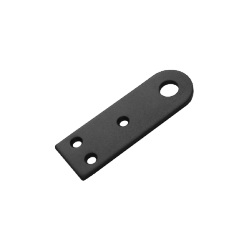 Проушина усиленная Домарт 120*40 прямая (толщ.5мм.)(черный)