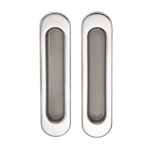 Ручка без механизма SILLUR A-K05-V0 P.CHROME/S.CHROME (пара) хром