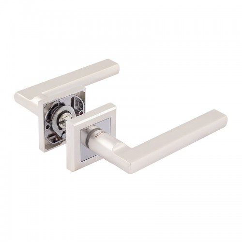 Ручка дверная 108К AL белый жемчуг НОРА-М