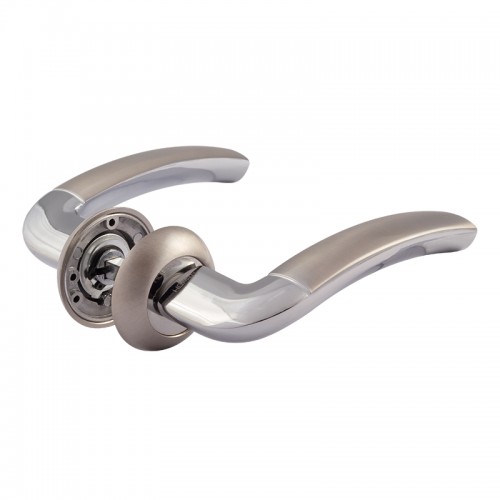 Ручка дверная 23А AL матовый никель НОРА-М