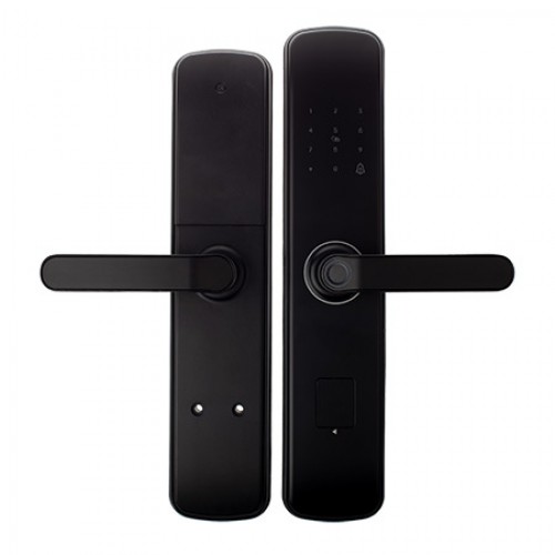 Ручки на планке электронные Apecs Smart HPE-8001-BLM (TTLock, WiFi, FP)