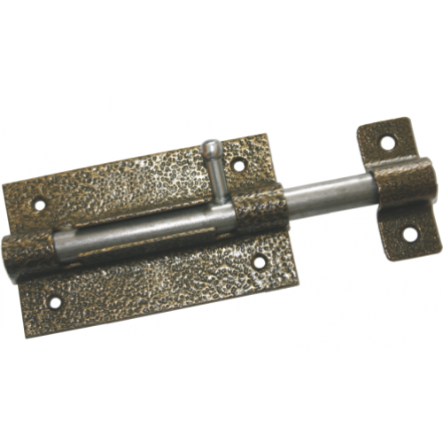 Задвижка дверная Кунгур ЗД-07 пол.бронза(80мм) (20)