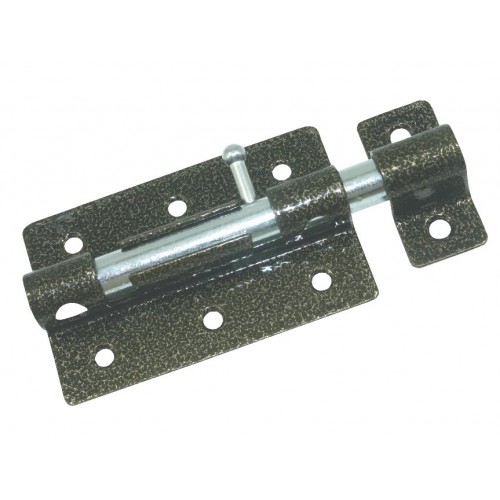 Задвижка дверная Кунгур ЗД-08 пол.бронза(100мм) (20)