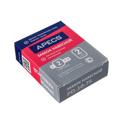 Замок навесной Apecs PD-10-75