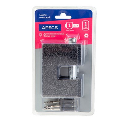 Замок навесной Apecs PD-16-90-Blister