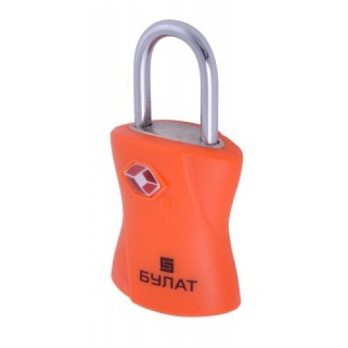 Замок навесной БУЛАТ ВС 1-30TSA (оранжевый)