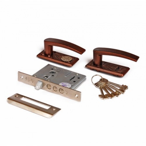 Замок врезной 74300-ЗВ9-8/15-СП-2НР-002Ш (медь)