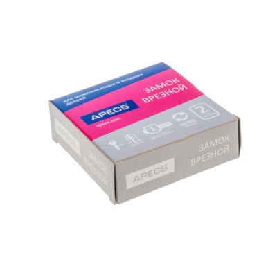 Замок врезной Apecs 90-K-G