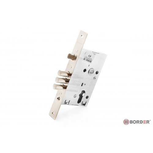 Замок врезной BORDER 78931-ЗВ 4-3/55 с ригелем 12 мм