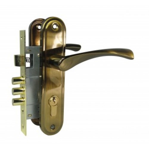 Замок врезной БУЛАТ ЗВ 4-3.60.03.12 Номос темный кофе