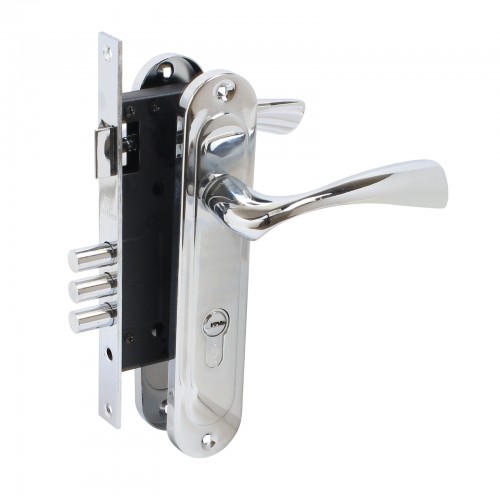 Замок врезной БУЛАТ ЗВ4-3.70.03.04 НОМОС хром  5 перф.кл.  (12)									