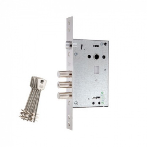 Замок врезной Крит ЗВ-А30-4П-Хп (Пластик.Ключ 4шт.)