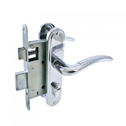 Замок врезной с/руч АЛЛЮР ЗВ4-132 CR хром