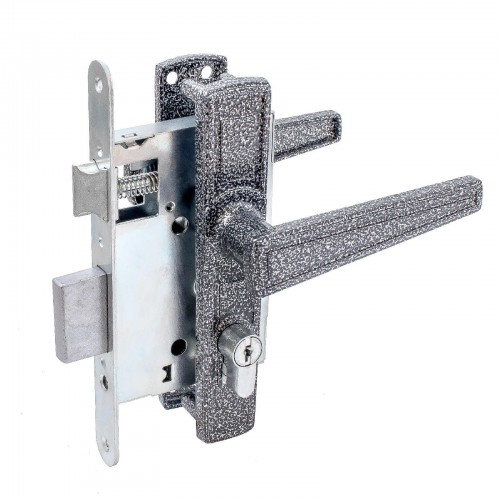 Замок врезной с/руч ПТИМАШ ЗВ4-3.01 серебро 