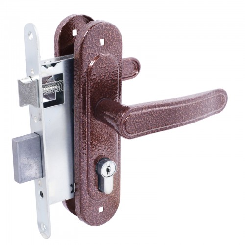 Замок врезной с/руч ПТИМАШ ЗВ4-3.03 медь