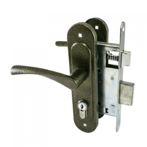 Замок врезной с/руч ПТИМАШ ЗВ4-3.07 бронза