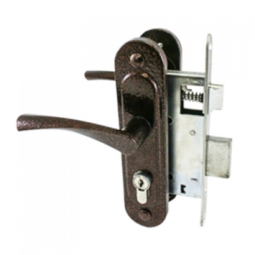 Замок врезной с/руч ПТИМАШ ЗВ4-3.07 медь